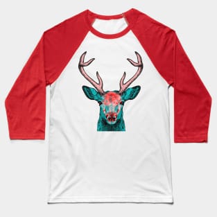 Deer Skull Interactive Red&Blue Filter T-Shirt Baseball T-Shirt
